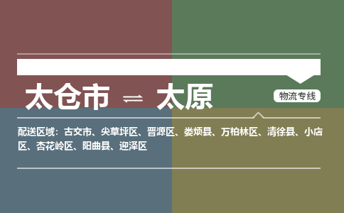 太仓到太原物流公司-太仓至太原货运专线-运输专业稳定