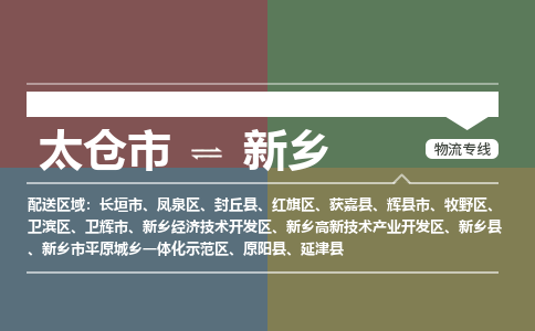 太仓到新乡物流公司-太仓至新乡货运专线-运输专业稳定