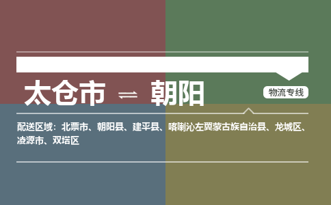 太仓到朝阳物流公司-太仓至朝阳货运专线-运输专业稳定