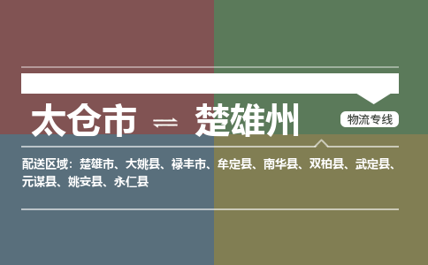 太仓到楚雄州物流公司-太仓至楚雄州货运专线-运输专业稳定