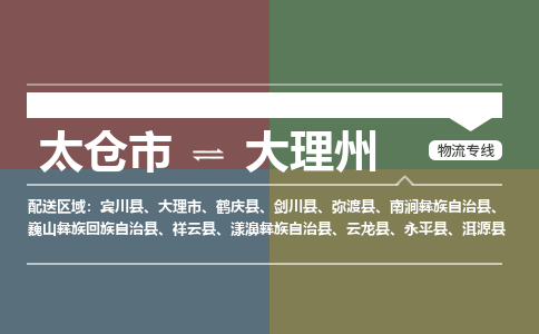 太仓到大理州物流公司-太仓至大理州货运专线-运输专业稳定