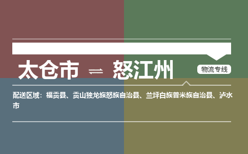 太仓到怒江州物流公司-太仓至怒江州货运专线-运输专业稳定