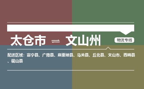 太仓到文山州物流公司-太仓至文山州货运专线-运输专业稳定