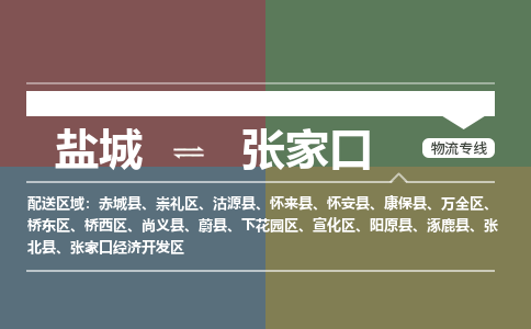 盐城到张家口物流公司-保障您的顺利发货盐城至张家口物流专线