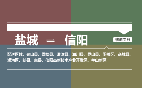 盐城到信阳物流公司-保障您的顺利发货盐城至信阳物流专线