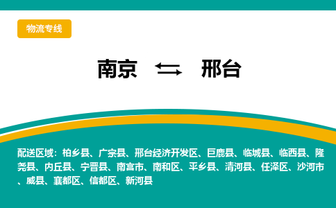 南京到邢台物流公司|南京至邢台专线（区域内/无盲点配送）