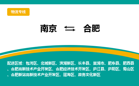 南京到合肥物流公司|南京至合肥专线（区域内/无盲点配送）