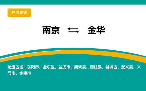 南京到金华物流公司|南京至金华专线（区域内/无盲点配送）