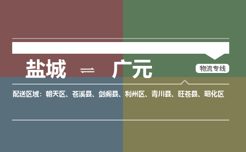 盐城到广元物流公司-保障您的顺利发货盐城至广元物流专线