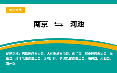 南京到河池物流公司|南京至河池专线（区域内/无盲点配送）