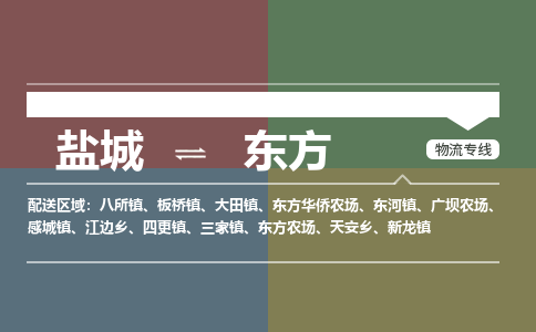 盐城到东方物流公司-保障您的顺利发货盐城至东方物流专线