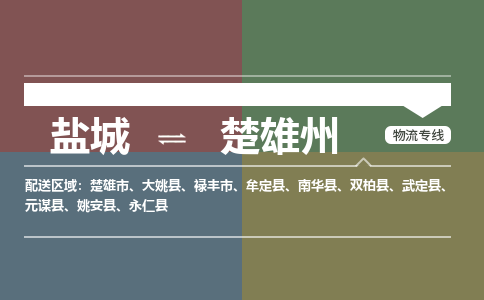 盐城到楚雄州物流公司-保障您的顺利发货盐城至楚雄州物流专线