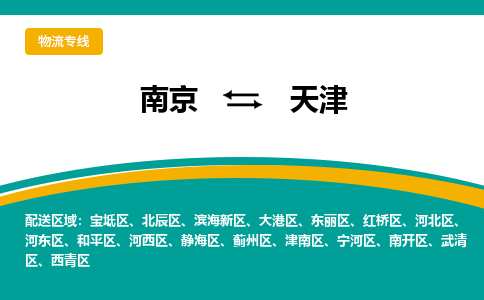 南京到天津物流公司|南京至天津专线（区域内/无盲点配送）